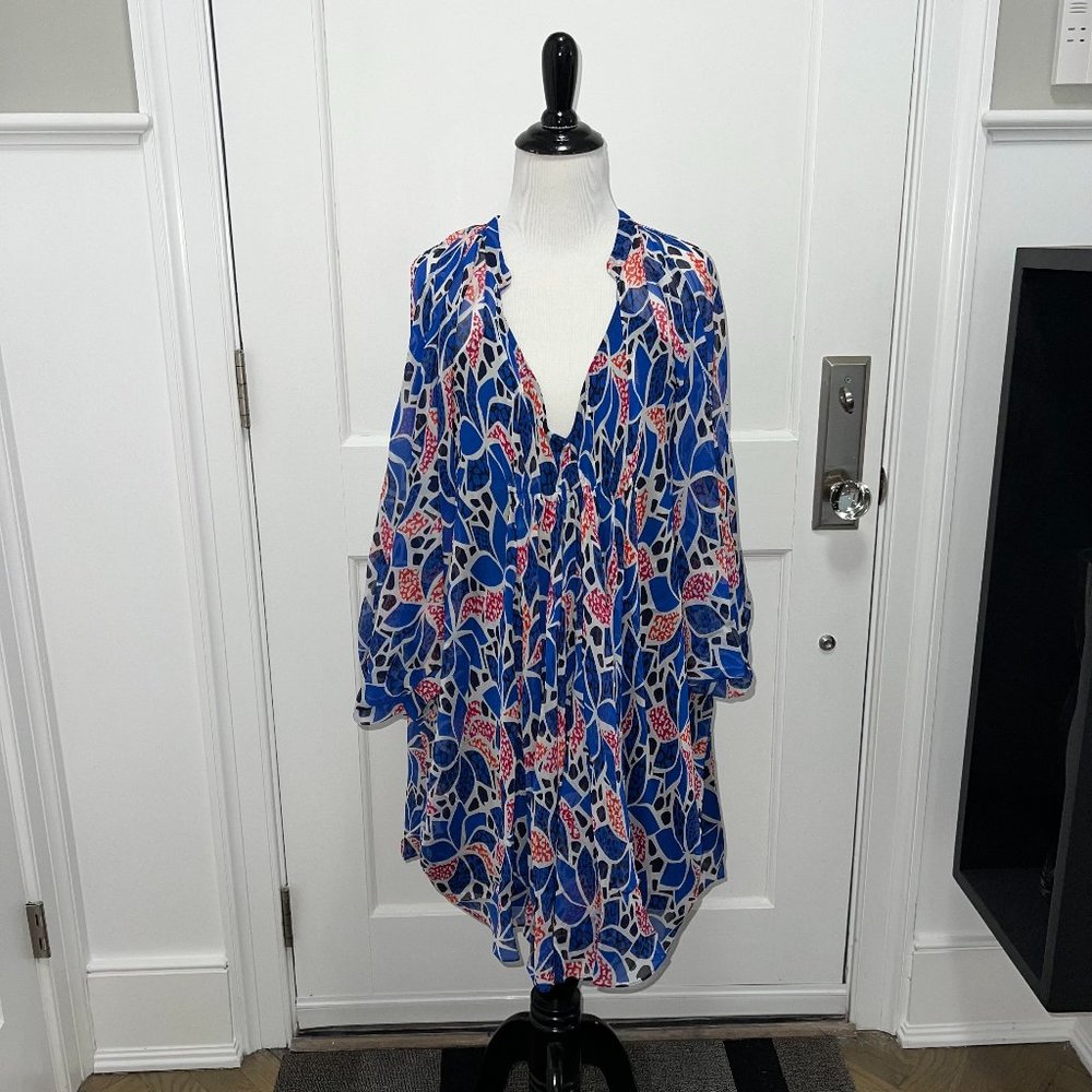 Diane Von Furstenberg Silk Cover Up Dress